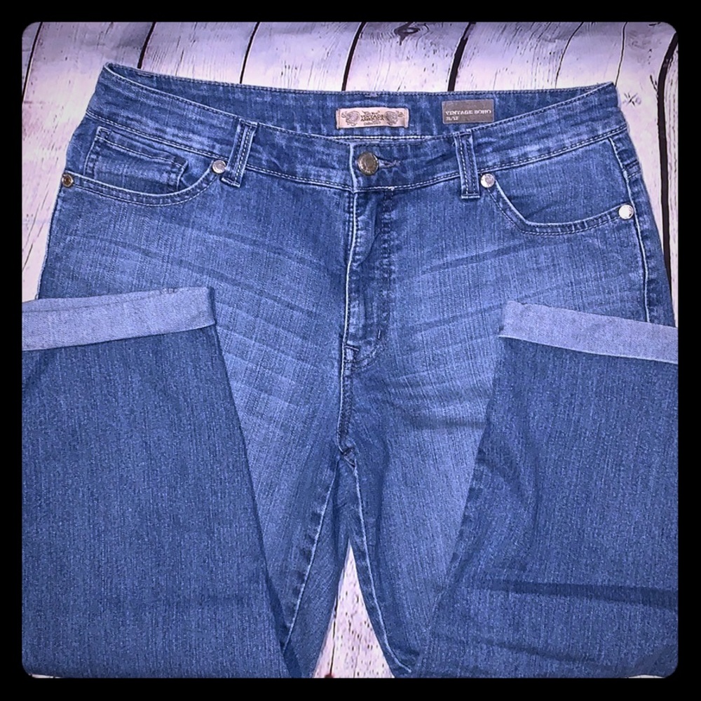 EUC Nine West “Vintage BoHo” cropped jeans - 31/12